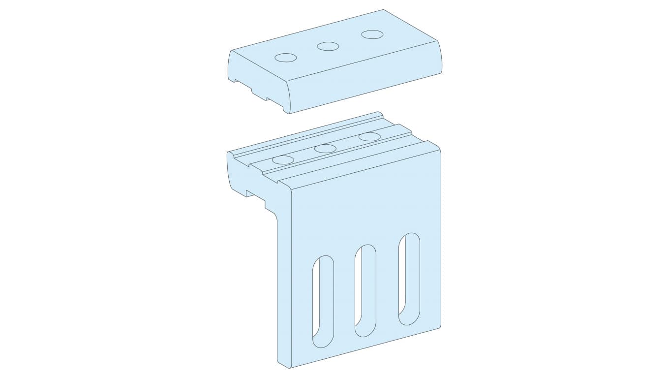 Schneider Electric Płyta połączeniowa 4000A do szyn 10mm pozioma/pionowa płaska LVS04637 LVS04637