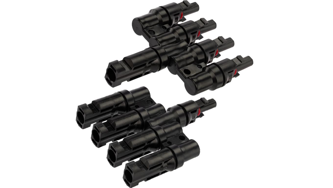 Złącze solarne typu MC4 czwórnik równoległy fotowoltaiczny PV IP67 VCX /komplet 2szt./