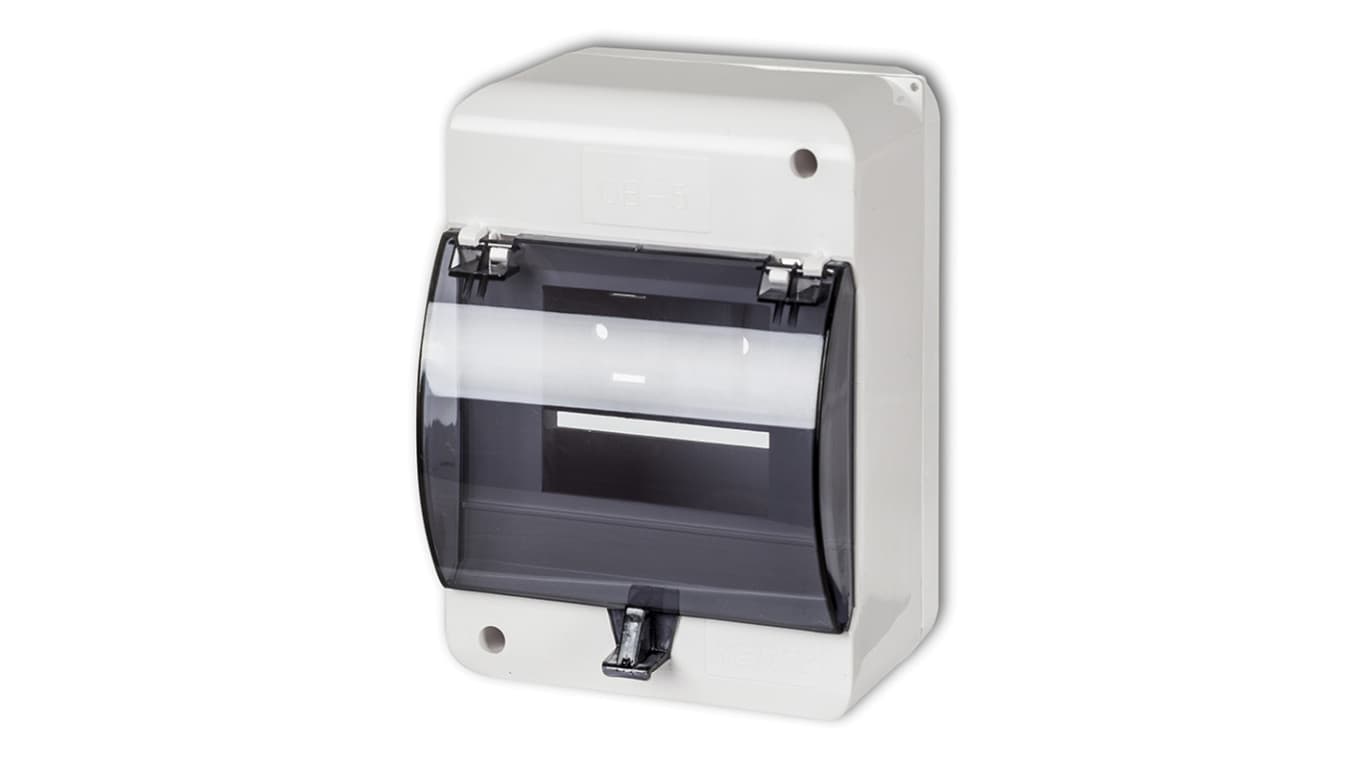 Karlik elektrotechnik Obudowa bezpiecznikowa 5 modułowa z klapką biały OB-5K OB-5K