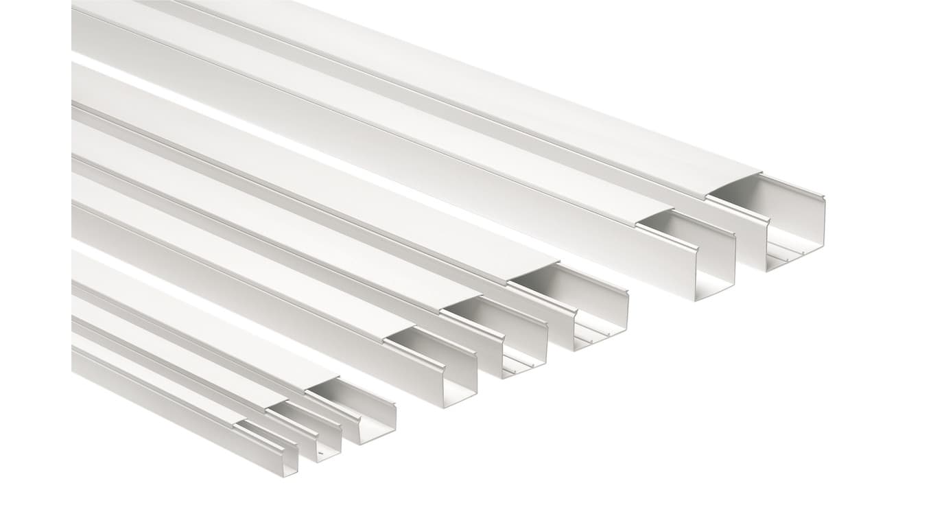 ElettroCanali Kanał kablowy z pokrywą CP 120x80 biały /2m/ ECCP12080B ECCP12080B