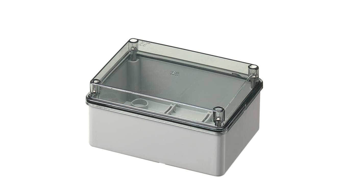 elettrocanali Puszka natynkowa z przeźroczystą pokrywą seria 420 IP65 150x110x70 szara EC420C5 EC420C5