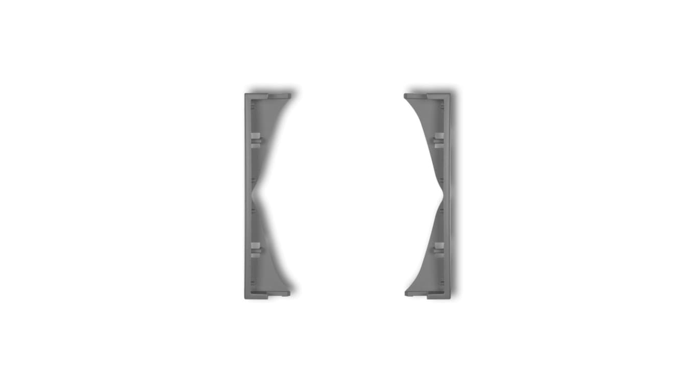 Karlik Ramka pośrednia do gniazd podwójnych MINI 27MRP-2 szary 27MRP-2