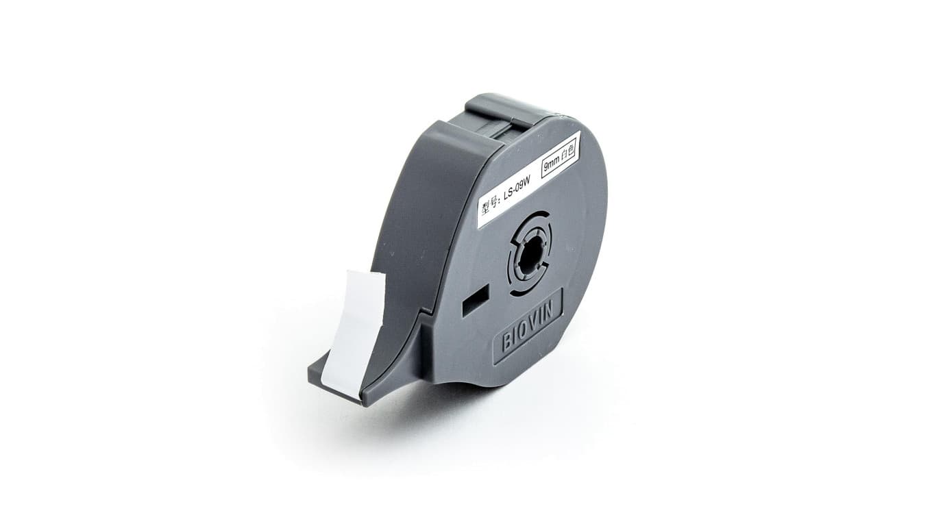BIOVIN BIOVIN Taśma samoprzylepna biała 9mm 8m kaseta LS-09W LS-09W