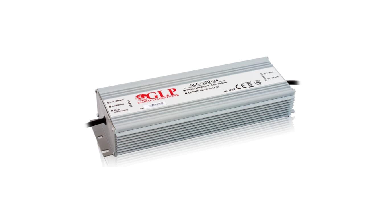 GLP ZASILACZ LED GLP 300W 24V IP67 z filtrem PFC LUX02594