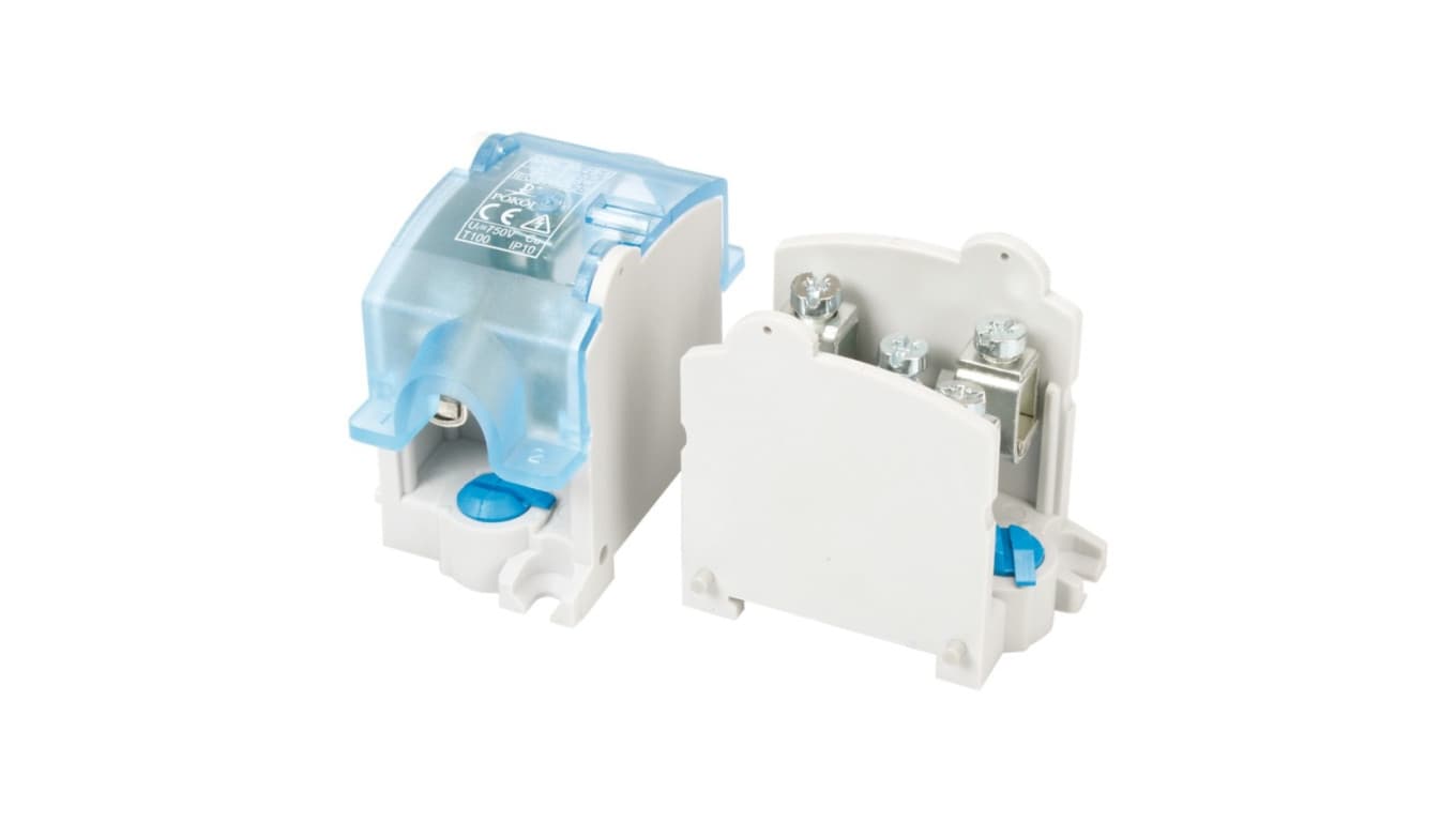 Pokój Odgałęźnik instalacyjny 1-torowy 1x25mm2 /4x16mm2 niebieski OBL 25/16-1 R35RW-01040000203 /10szt./ R35RW-01040000203