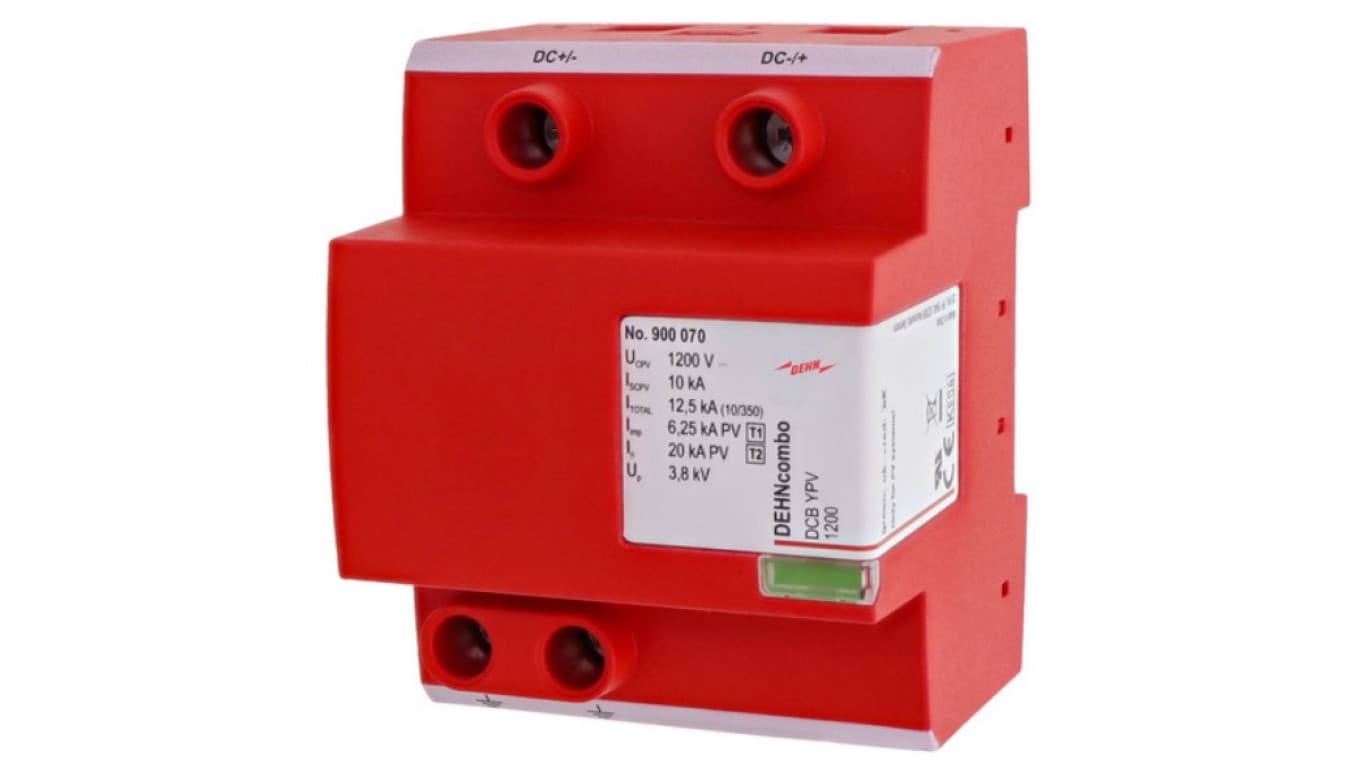 Ogranicznik przepięć do obwodów PV DEHNcombo YPV 1200 T1+T2 (B+C) TH35, DIN, 4M