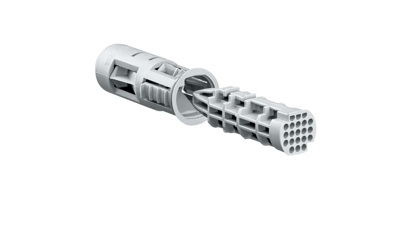 Kołek montażowy do styropianu fi20 długość 60mm do śrub 3,2-4mm 1159-50