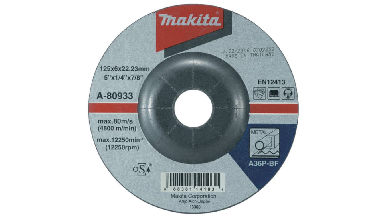 Makita tarcza szlifierska 125x6x22mm A-80933