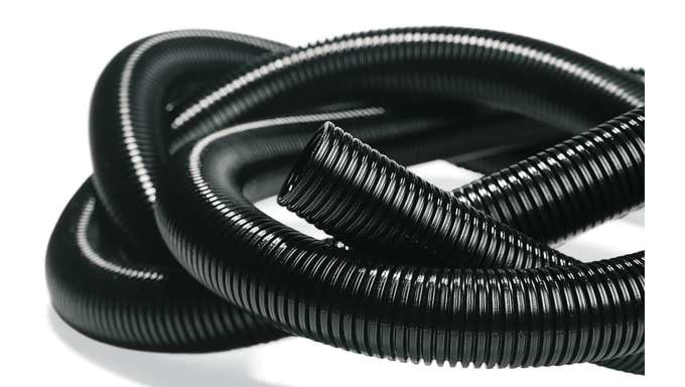 elettrocanali Rura karbowana 750N 32 czarna z pilotem 25m ECTC1532T