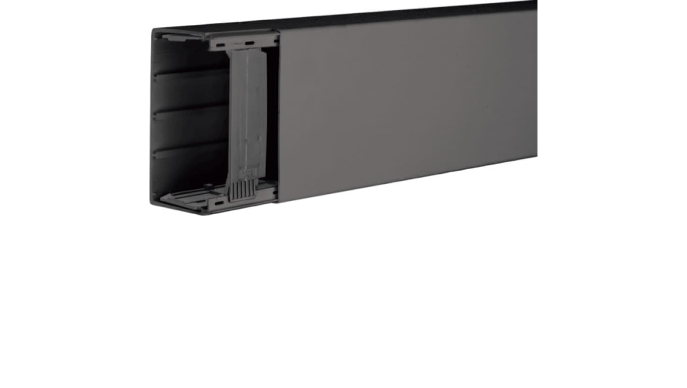 hager polo LF Kanał elektroinstalacyjny 60x110 czarny 2m LF6011009011