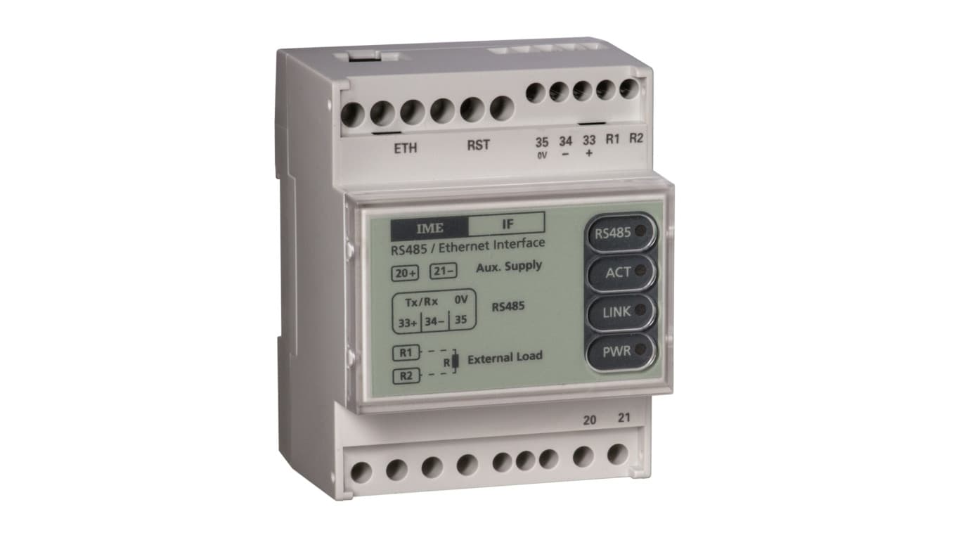 Interfejs RS485-ETHERNET + rejestr danych A80-270VAC IF IF4E011