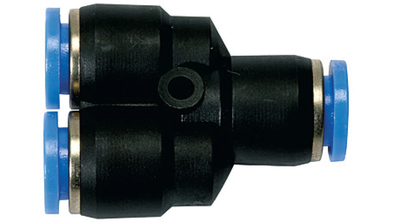 Trójnik wtykowy Y z tworzywa sztucznego do węża 8,140.008