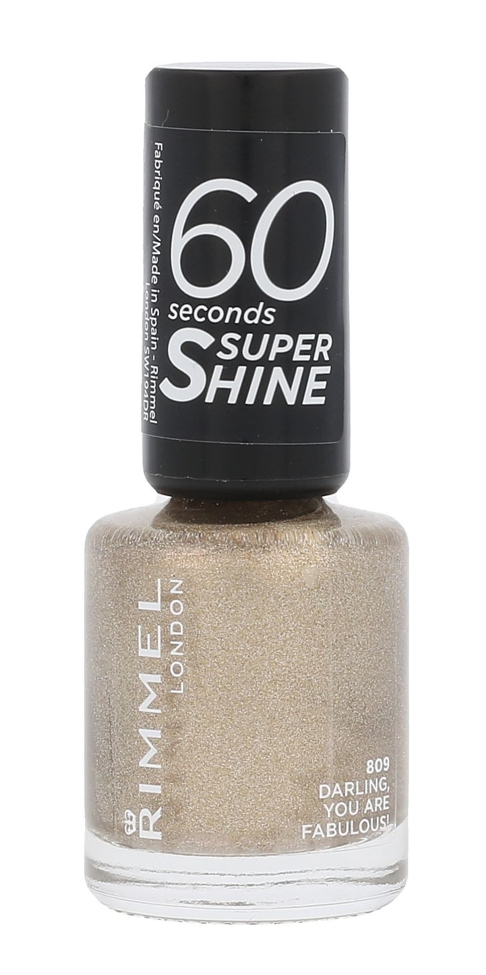 Rimmel London London 60 Seconds Super Shine lakier do paznokci 8 ml dla kobiet 809 Darling You Are Fabulous!