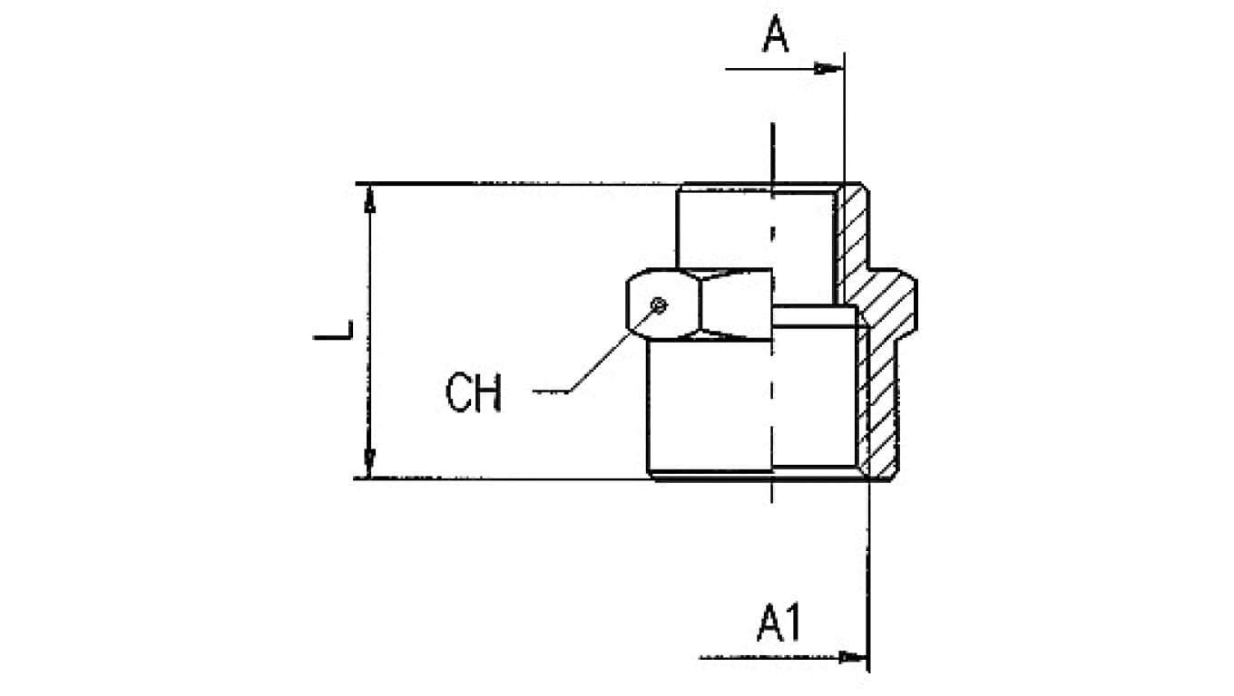 Mufa redukcyjna mosiężna niklowana G1/4w na G3/8w, 3010 1/4-3/8