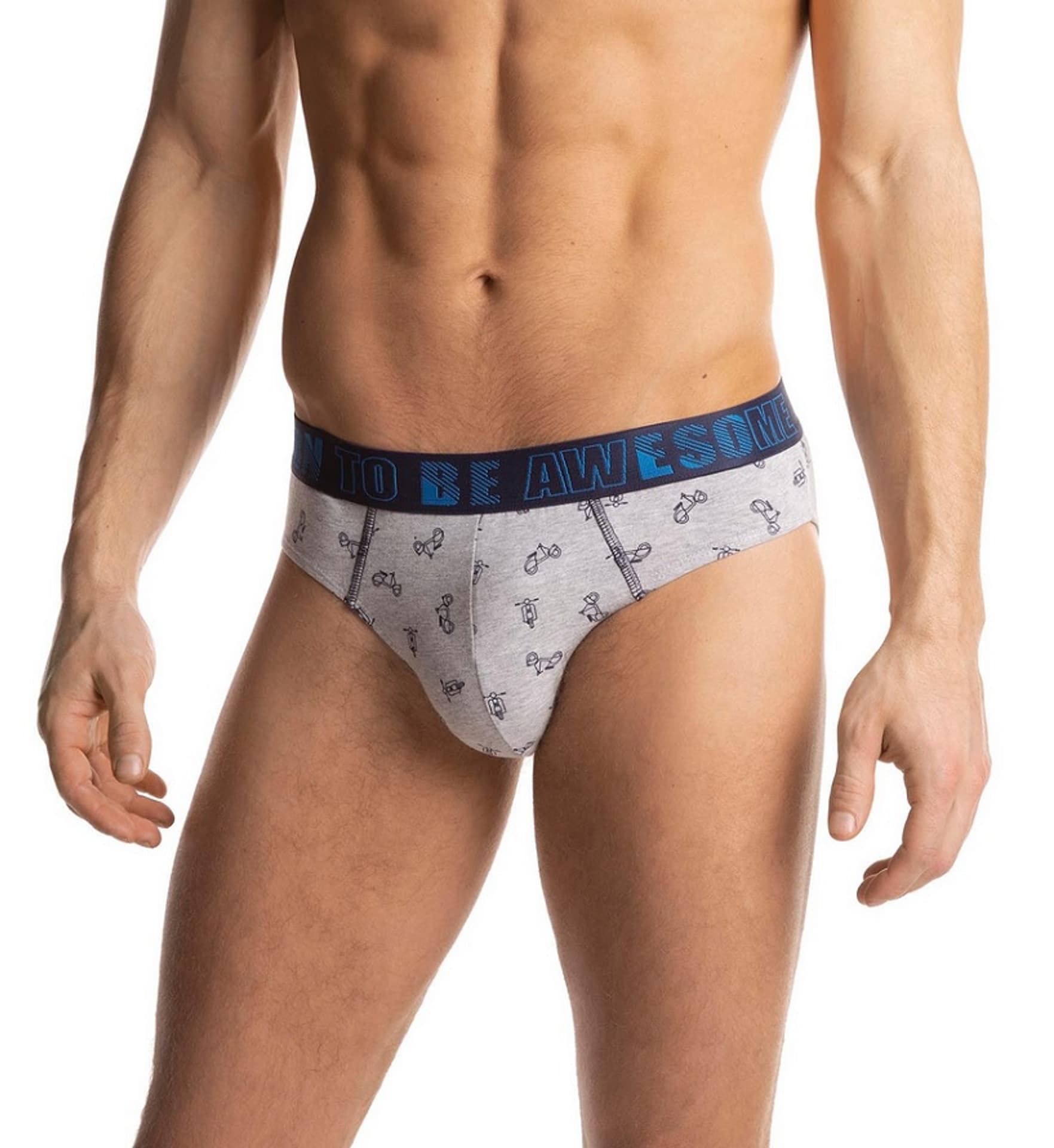 SLIPY LAMA M-943 SD (kolor szary - granat, rozmiar L)