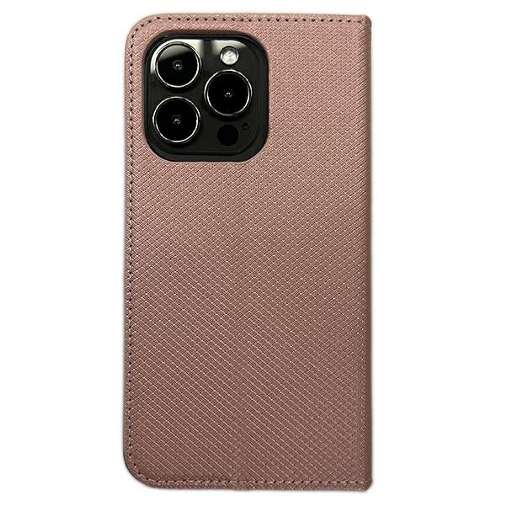 Etui Smart Magnet book Motorola MOTO E22 różowo złoty/rose gold