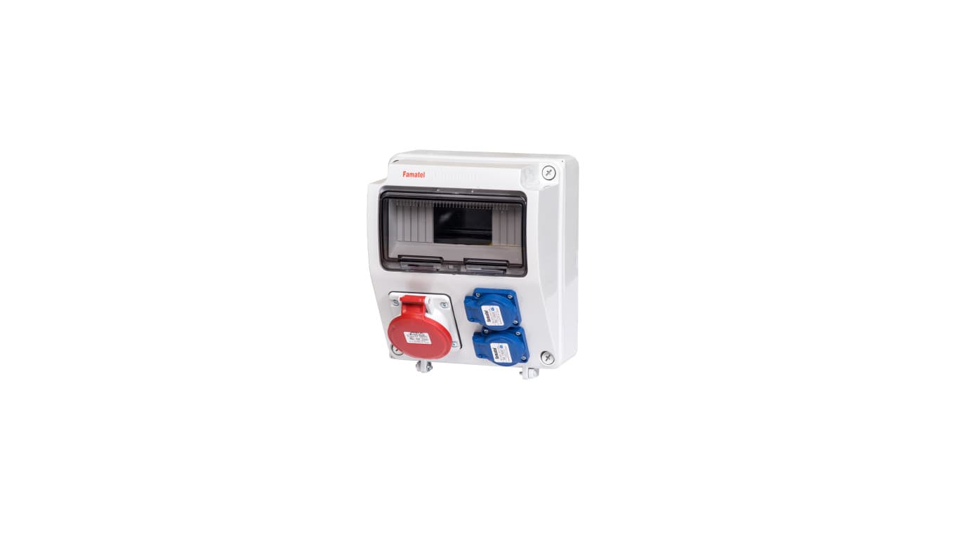 Rozdzielnica RW3957 1x16/5 2xGS IP44 9 mod .3957.0032