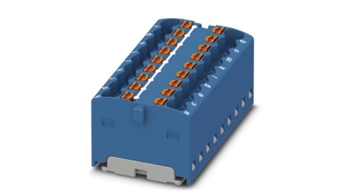Blok rozdzielczy PTFIX 18X1,5 BU 3002764