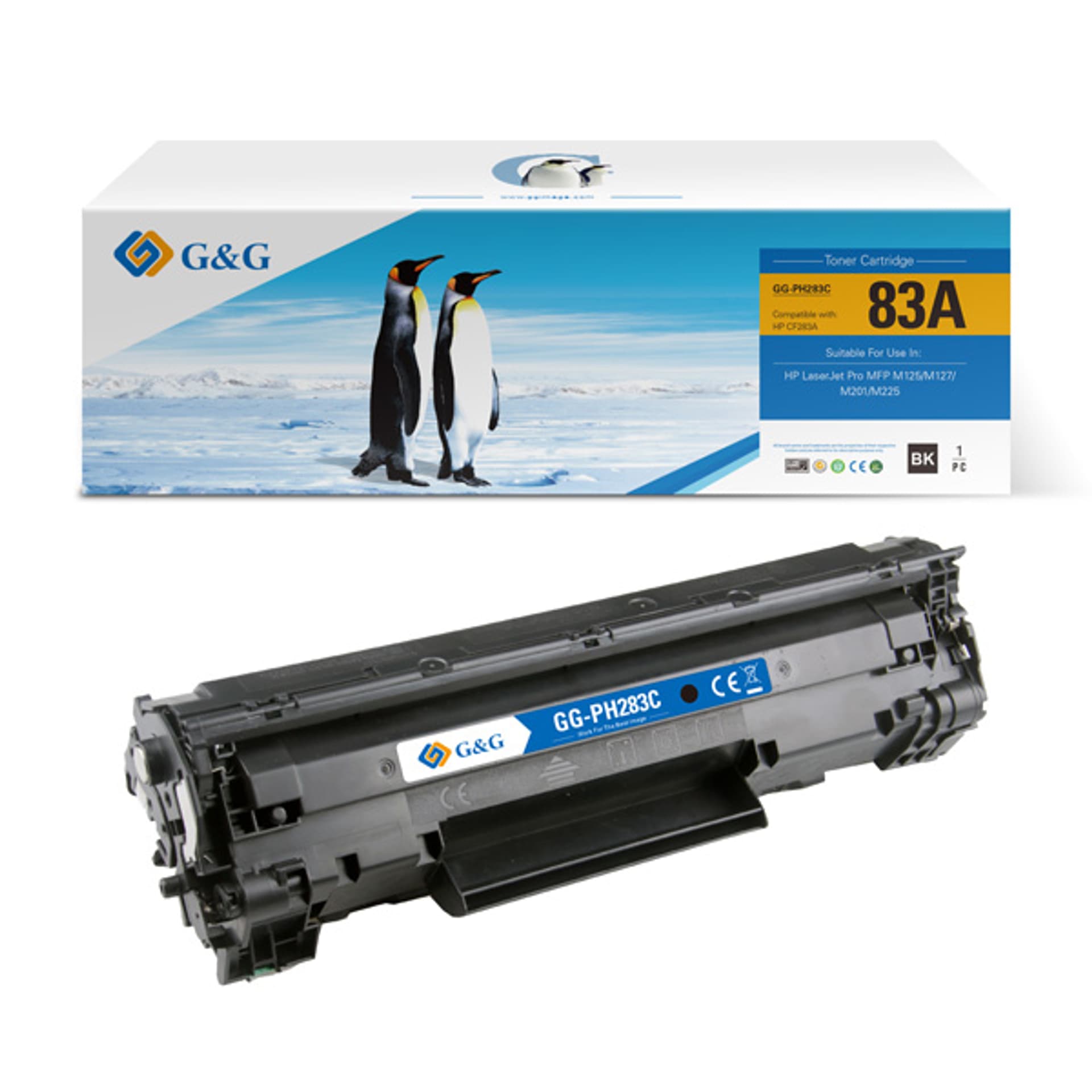 G&G kompatybilny toner z CF283A, black, 1500s, NT-PH283C, HP 83A, dla HP Laserjet Pro M125/125FW/125A/M127/M127FW, N