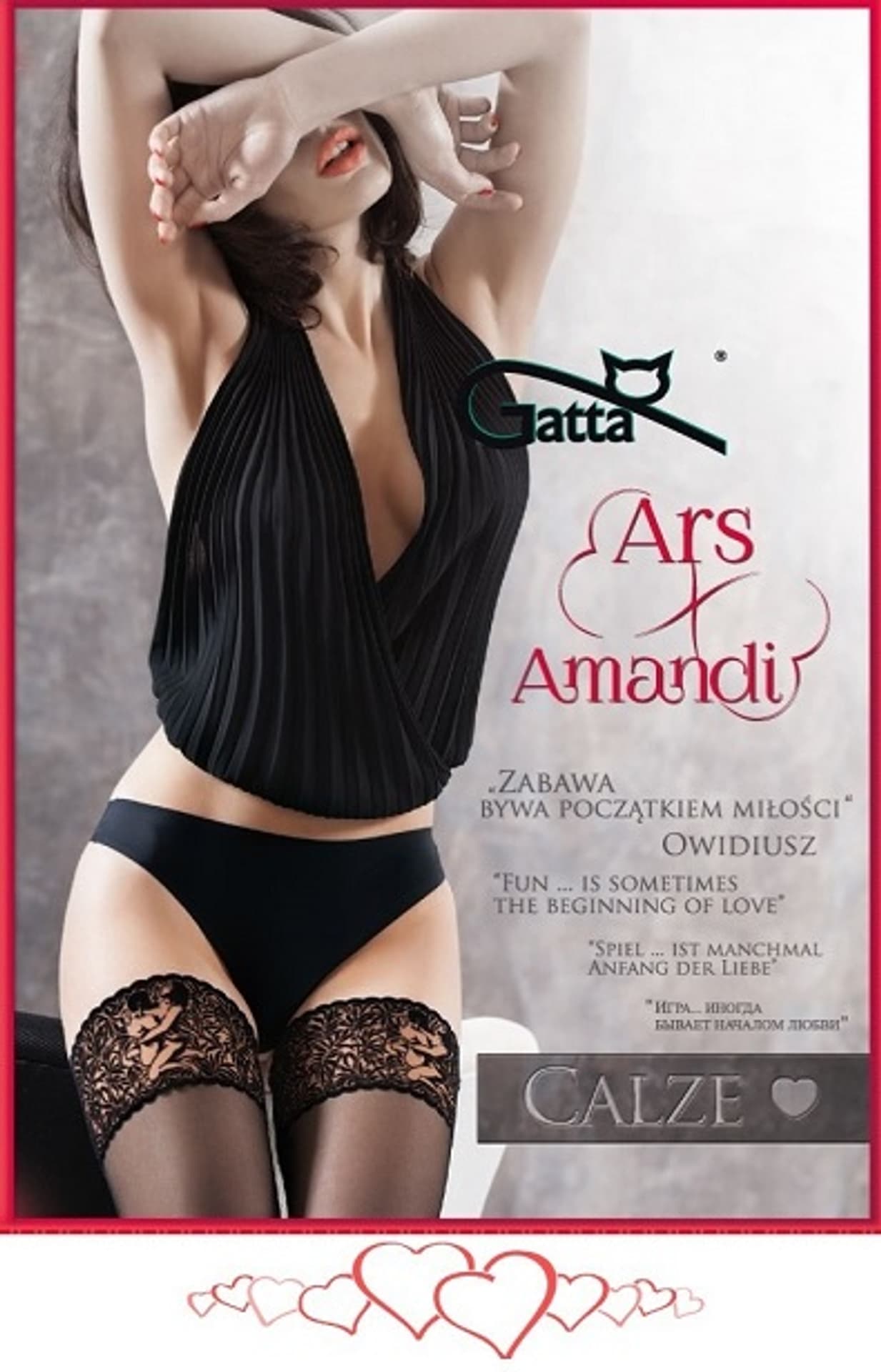 POŃCZOCHY GATTA ARS AMANDI W 02 (kolor Nero, rozmiar 1/2)
