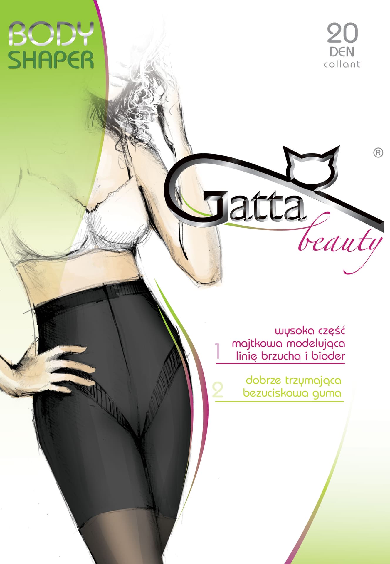 RAJSTOPY GATTA BODY SHAPER 20 (kolor daino, rozmiar 3)