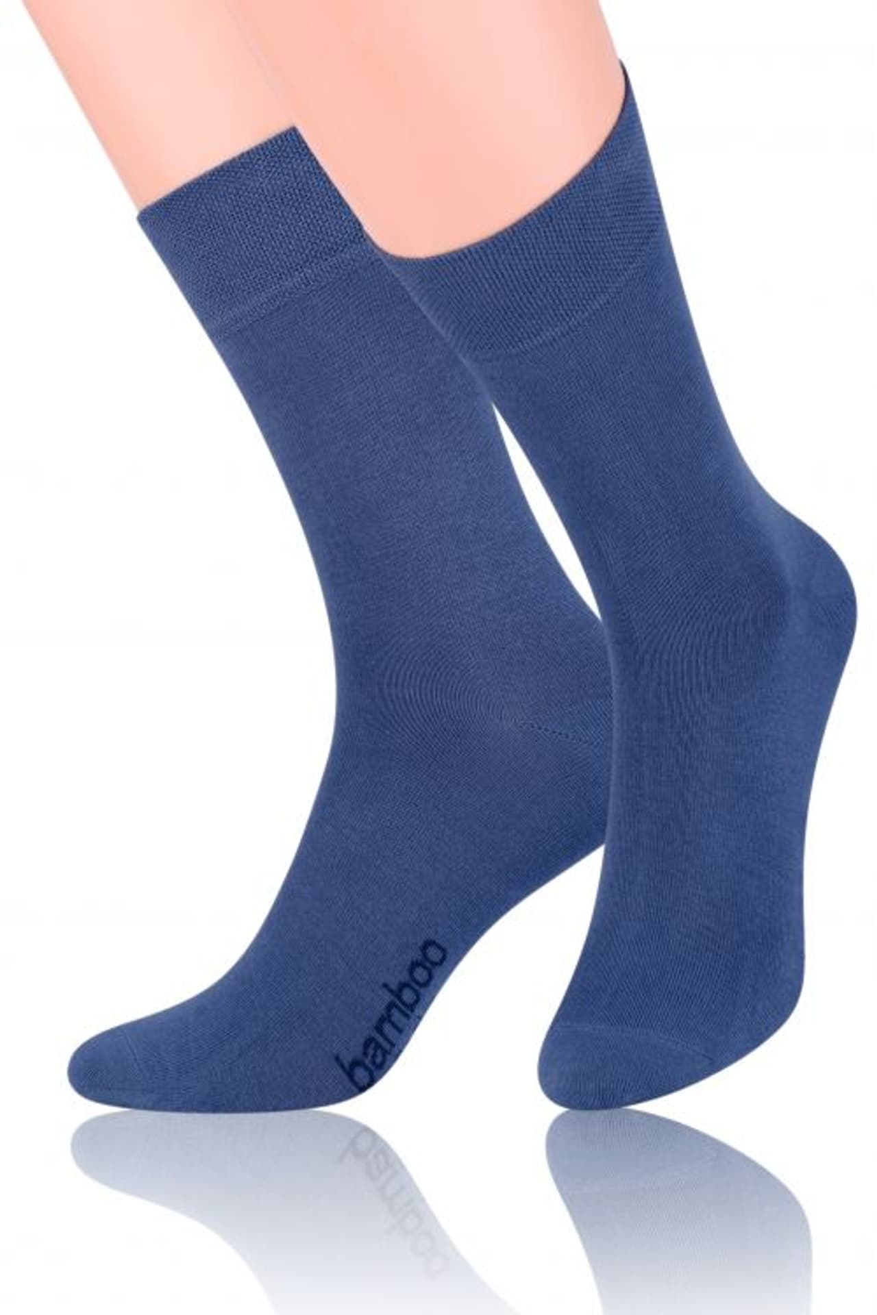 SKARPETY STEVEN 086 BAMBUS (kolor granat, rozmiar 41-43)