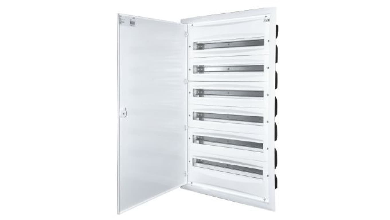 Rozdzielnica podtynkowa 24x6 drzwi metalowe białe zacisk PE3x24 zacisk N4x11 IP40 ERP12-5 001101297