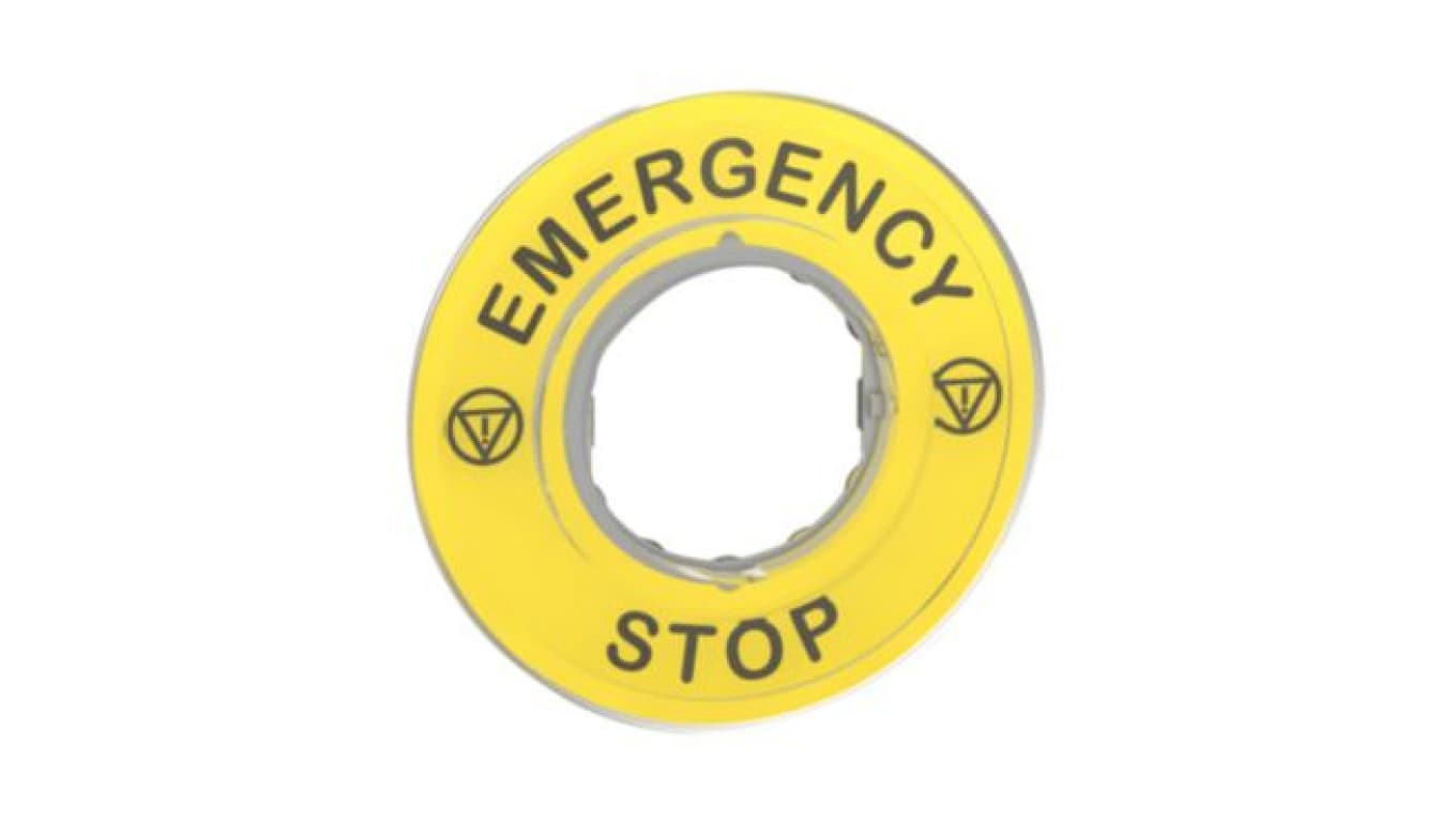 Schneider Electric Etykieta emergency STOP 3D ZBY9320 ZBY9320