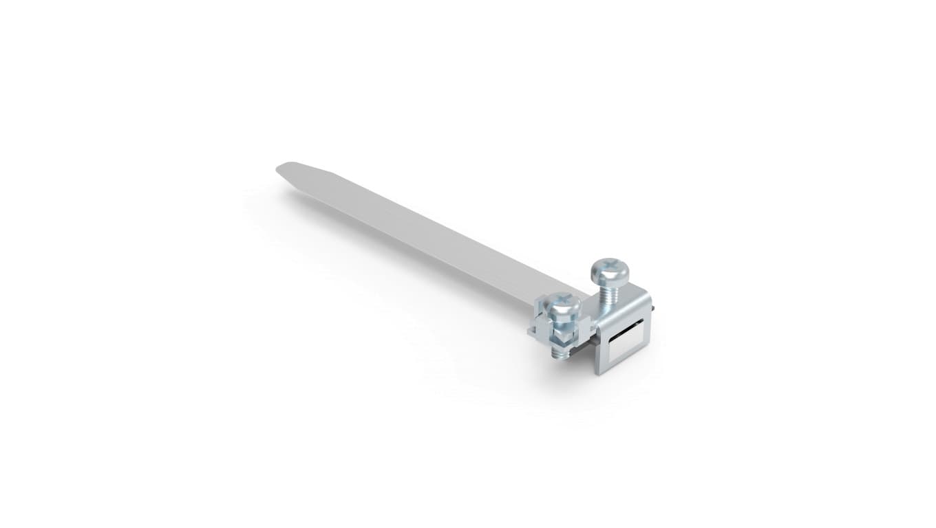 Elko-Bis Opaska uziemiająca 410x20x48mm średnica rury d0 124mm NI /96440301/ 96440301