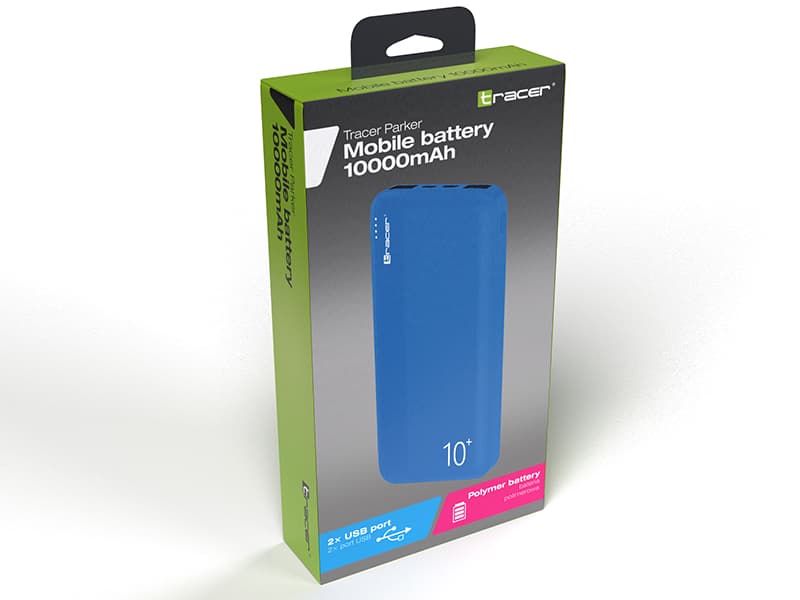 Power bank TRACER PARKER BL 10000 mAh 2A
