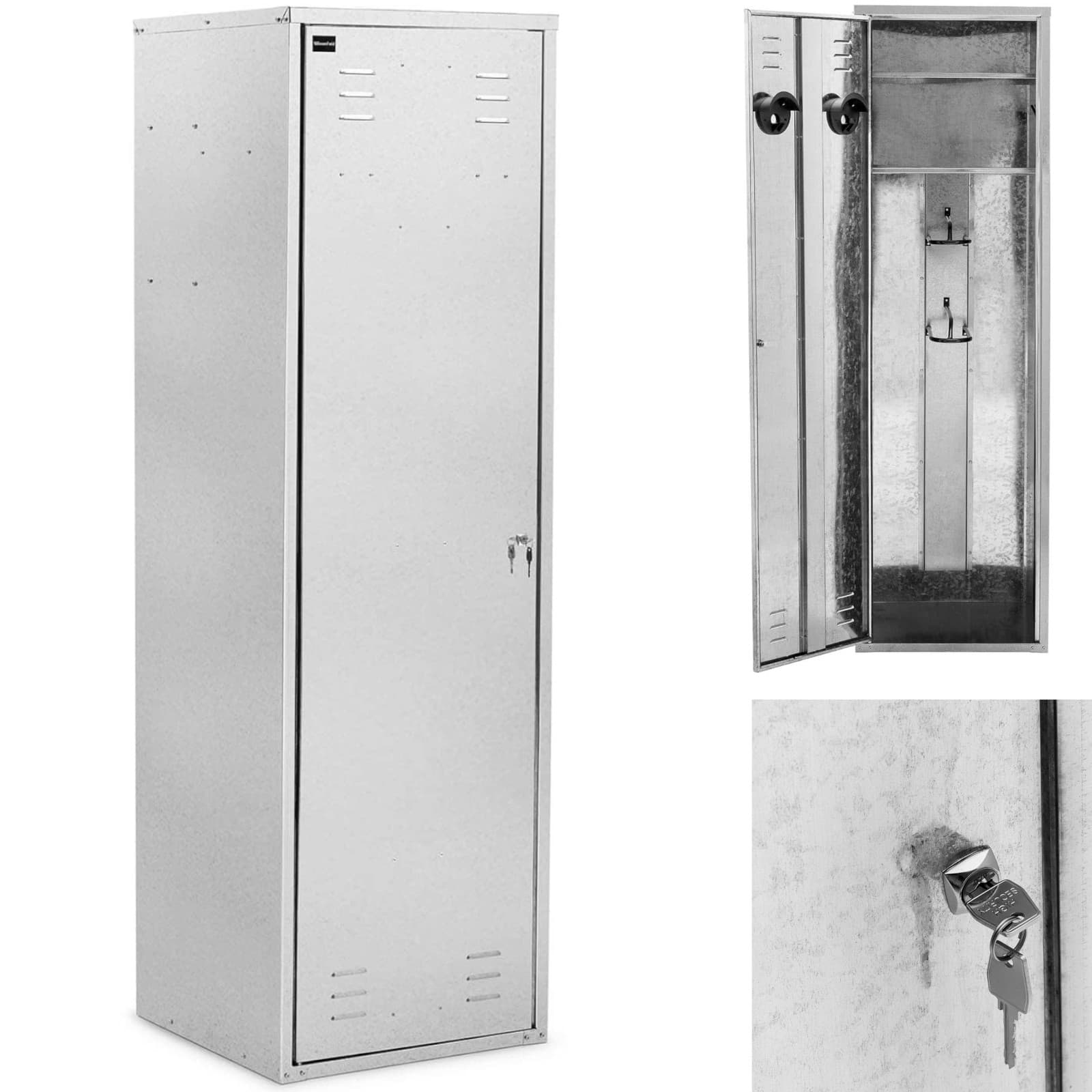 Wiesenfield Szafka na siodło - 60 x 60 x 200 cm - stal (ocynkowana) WIE-SC-2000