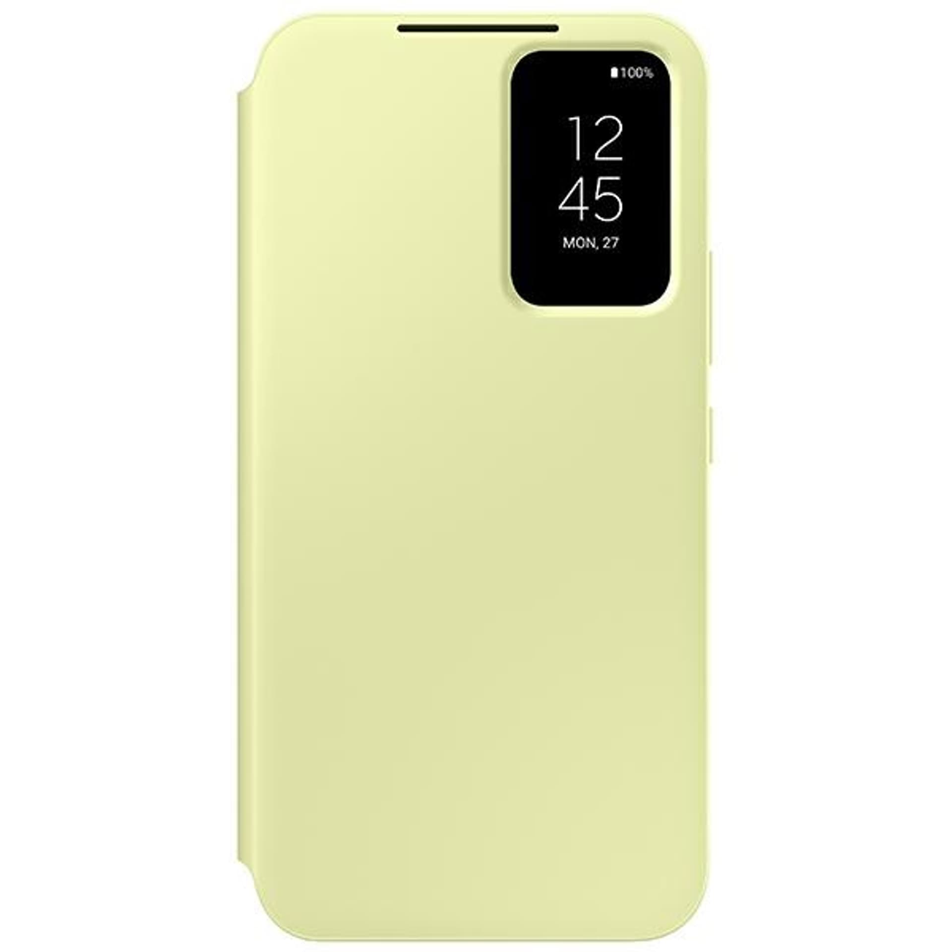 Samsung Smart View Wallet Case etui Samsung Galaxy A34 5G pokrowiec z inteligentną klapką okienkiem portfel na kartę limonkowe (EF-ZA346CGEGWW)