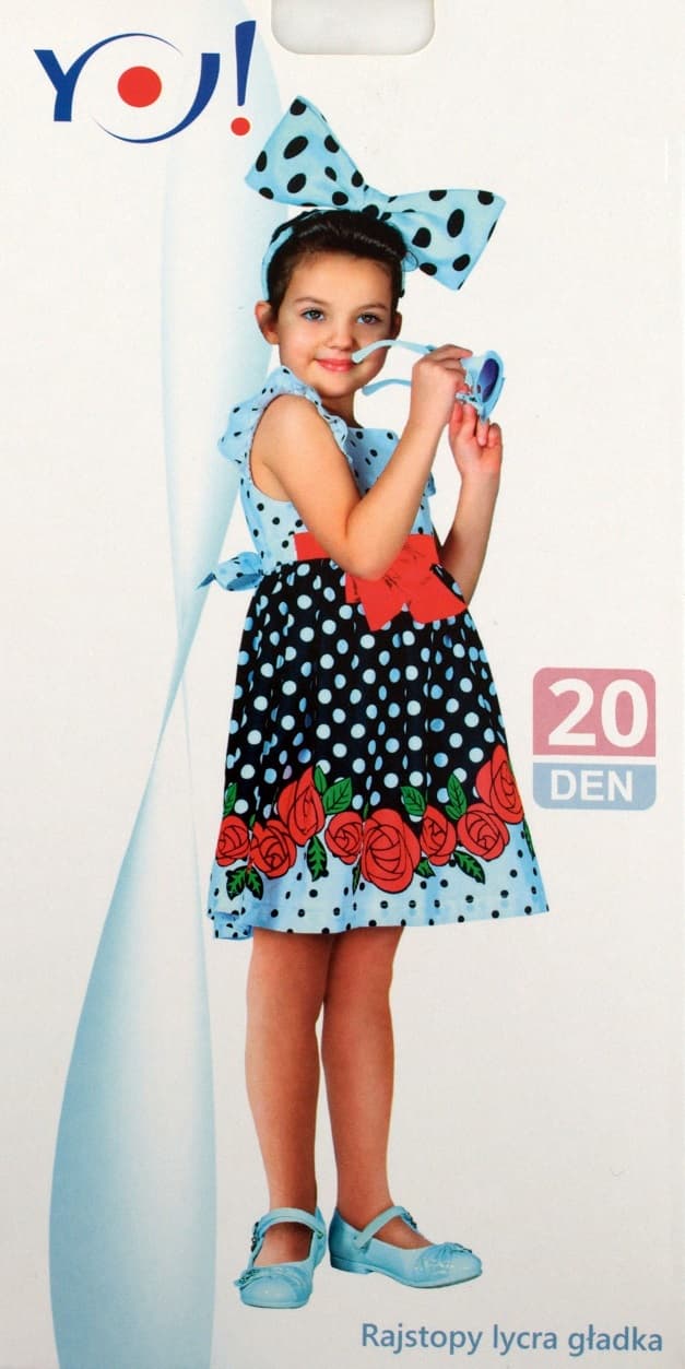 RAJSTOPY YO! RA-42 GŁADKA 20 DEN (kolor beż, rozmiar 104-110)