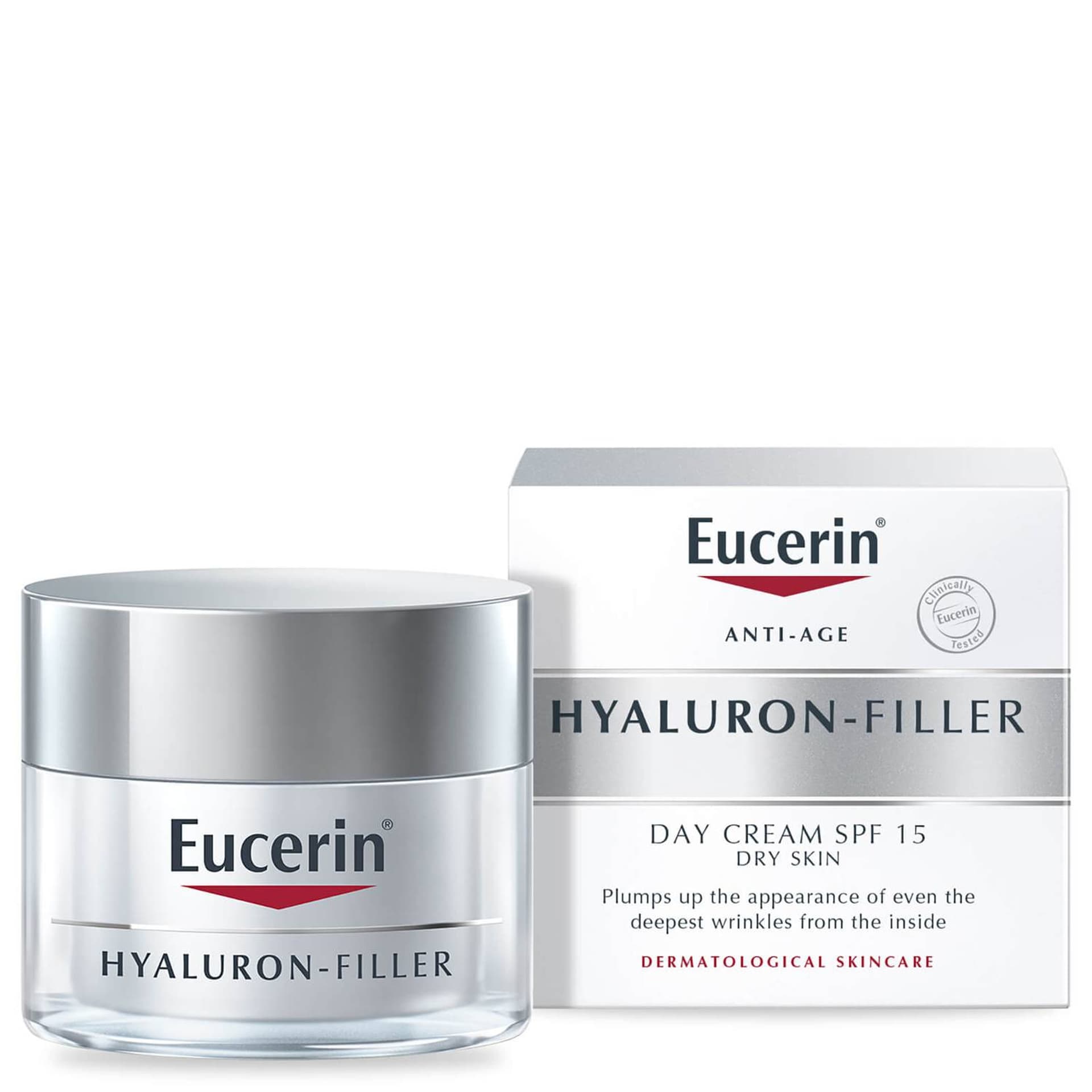 Eucerin Przeciwzmarszczkowy krem na dzień do skóry suchej i wrażliwej - Hyaluron-Filler Day Cream For Dry Skin