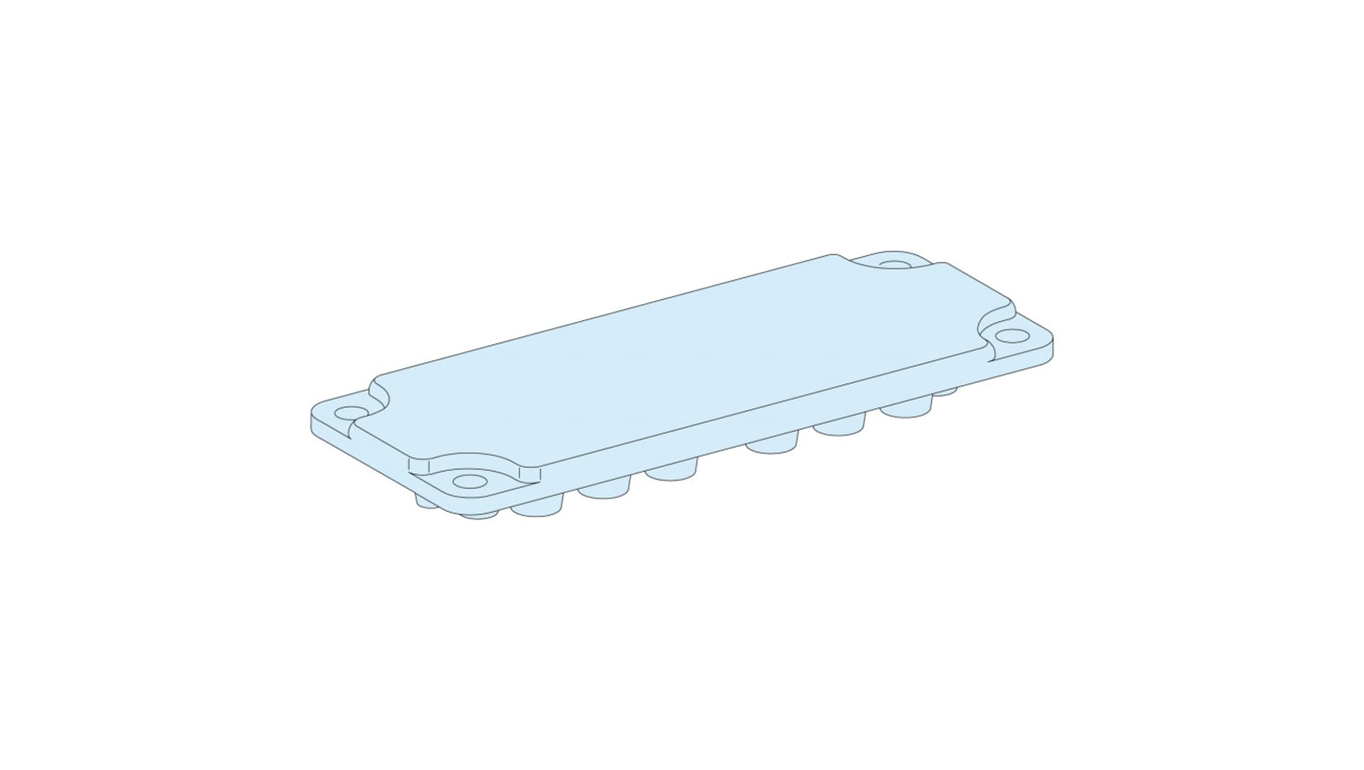 Schneider Electric Prisma Plus G Płyta dławnicowa pełna IP30 LVS08881 LVS08881