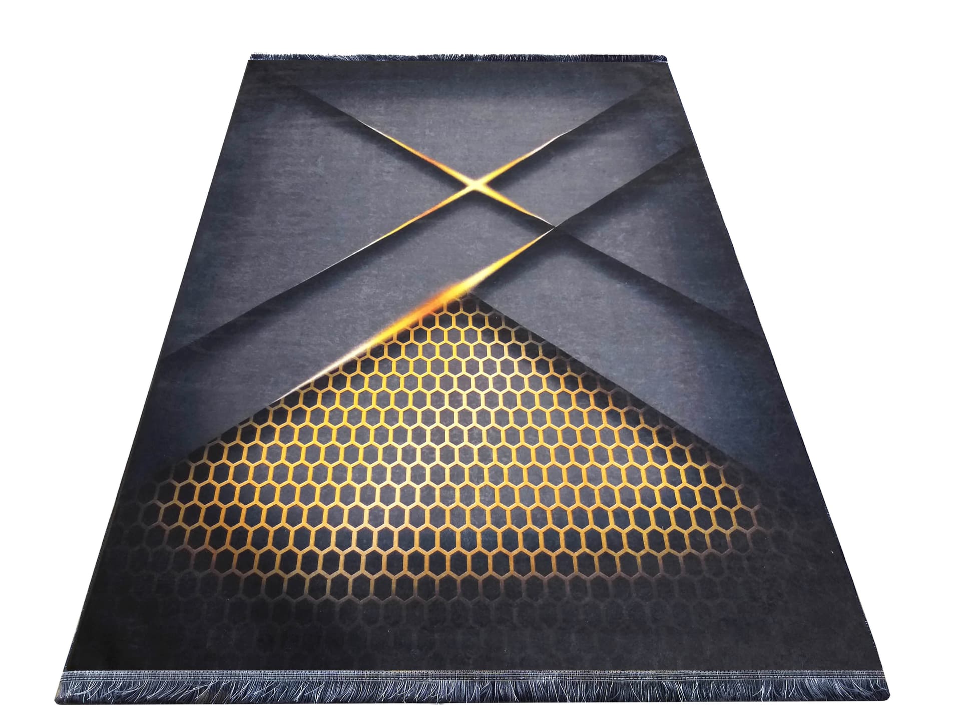 Dywan BLACK and GOLD 05 czarny 120 x 180 cm