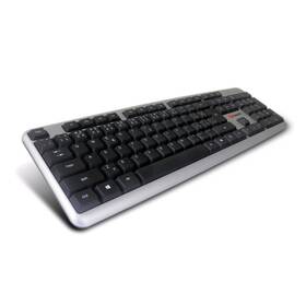 C-Tech KB-102 SLIM CZ/SK (KB-102-U-SL) czarno-srebrna