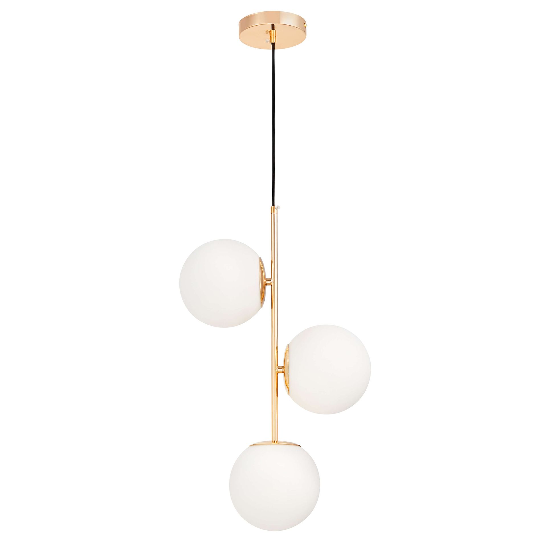 Stelvio lampa wisząca złota W3	LDP 6041-3 (GD) Lumina Deco // Rabaty w koszyku i  od 299zł !