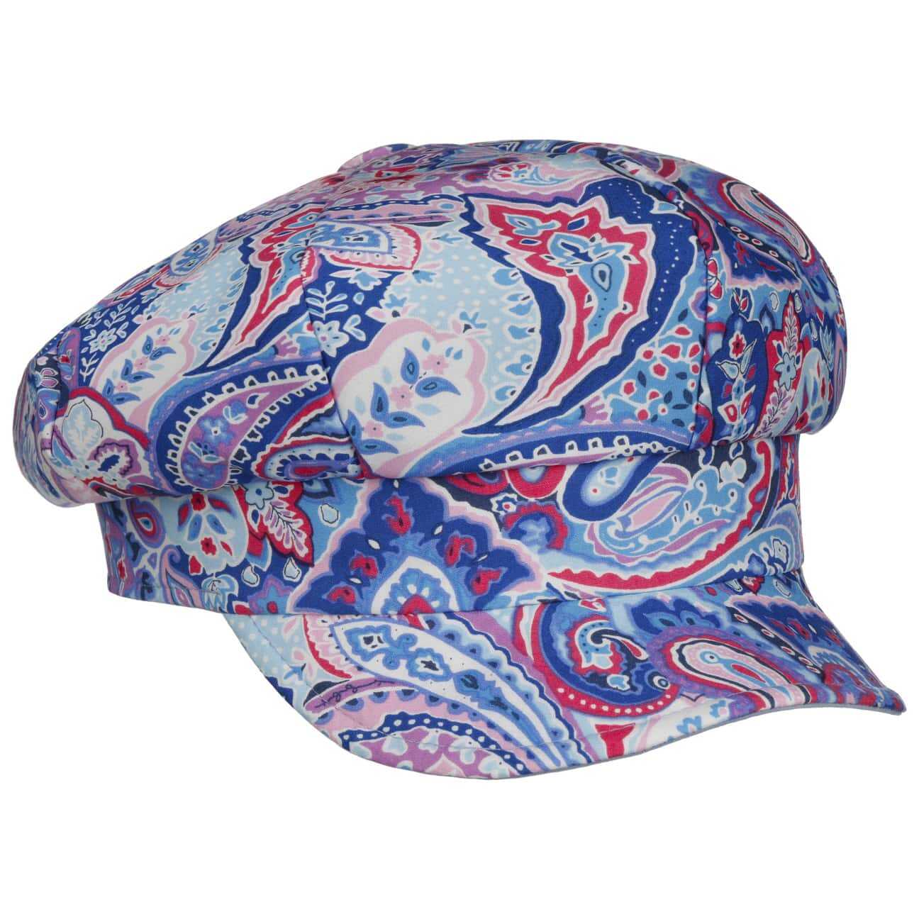 Czapka Kaszkiet Camilla Paisley by Mayser, niebieski, One Size