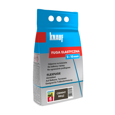 Fuga elastyczna 4 kg ciemny brąz Knauf