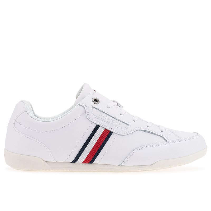 Buty Tommy Hilfiger Classic LO Cupsole Leather FM0FM04277-YBR - białe
