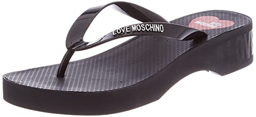 Love Moschino Ja28064g0gi3000, japonki damskie, czarne, 36 EU, czarny, 36 EU