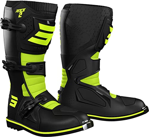 SHOT, buty motocyklowe RACE 2 black neon yellow, 39