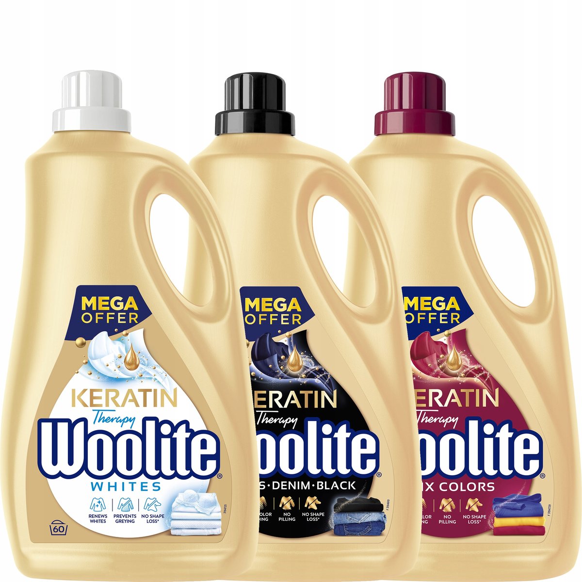 Zestaw Woolite Płyn do Prania MIX 10,8L