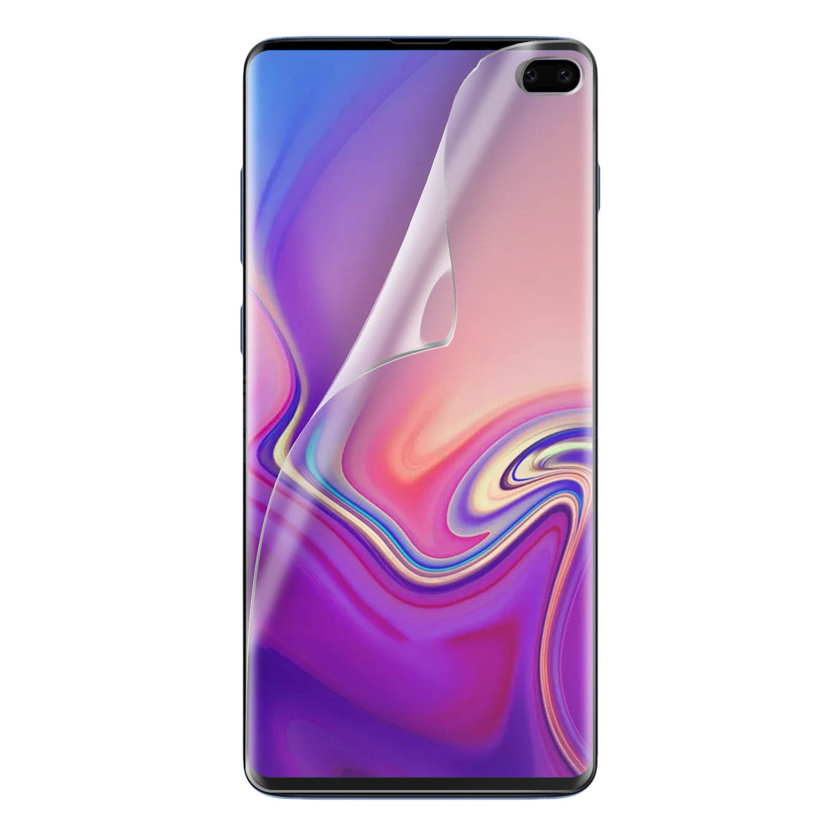 Elastyczny ochraniacz ekranu Galaxy S10 Plus Kompatybilny z czytnikiem linii papilarnych