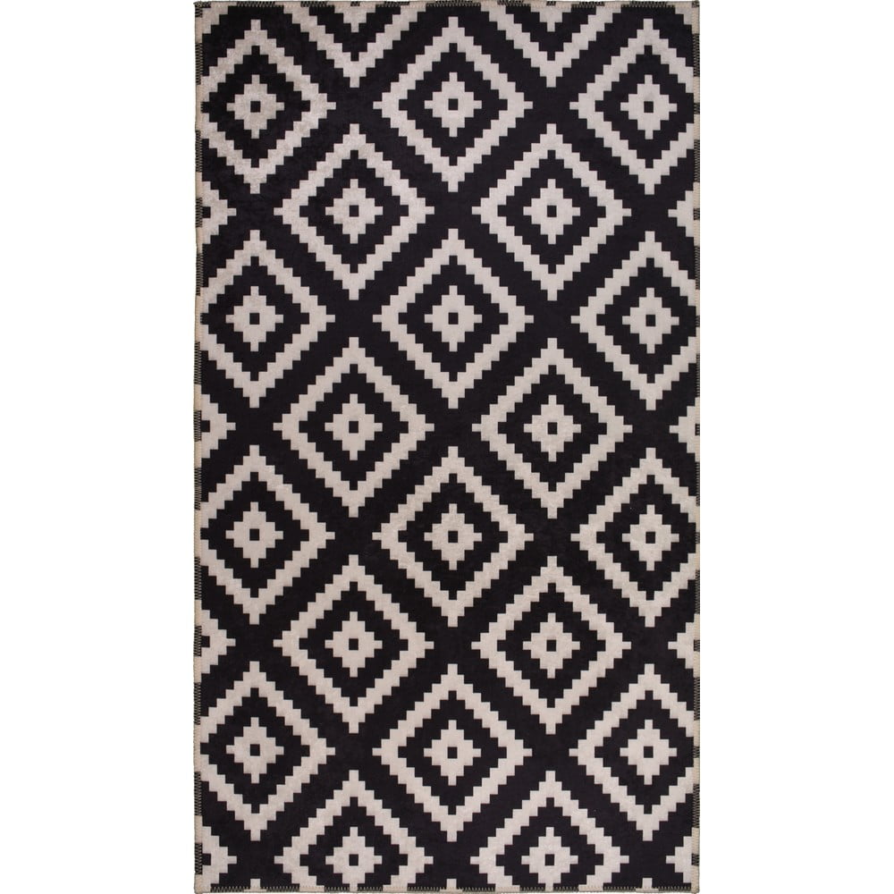 Czarny chodnik odpowiedni do prania 200x80 cm – Vitaus