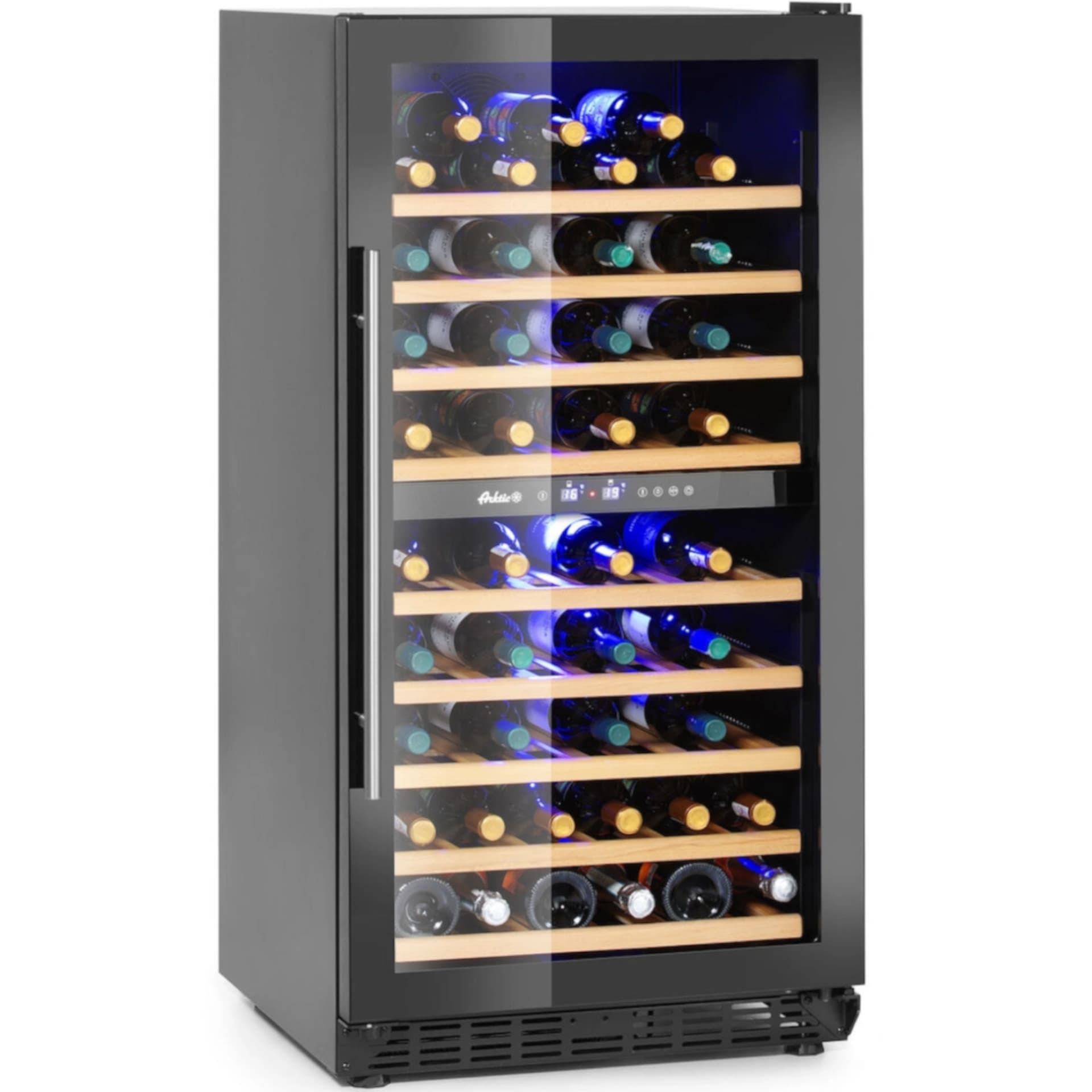 Lodówka chłodziarka do wina dwustrefowa na 72 butelki 232 l 110 W