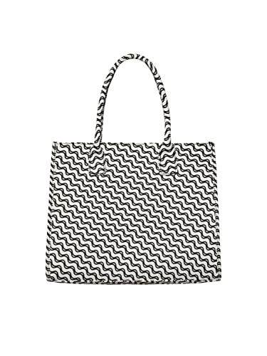 PCKERSA SHOPPER BC, Czarny/Aop: nadruk falisty, jeden rozmiar