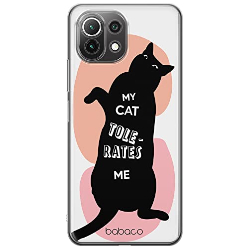 Etui dedykowane do XIAOMI MI 11 LITE 4G / MI 11 LITE 5G / 11 LITE 5G NE wzór:  Koty 003 My Cat Tolerates Me oryginalne i oficjalnie licencjonowane