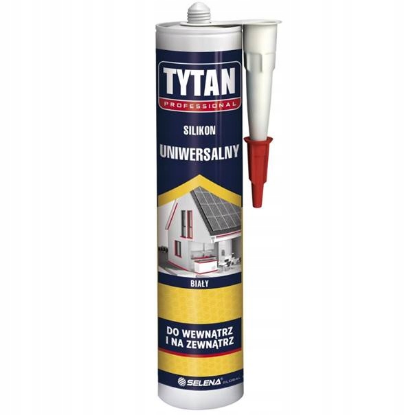 Tytan Silikon uniwersalny biały 280ml